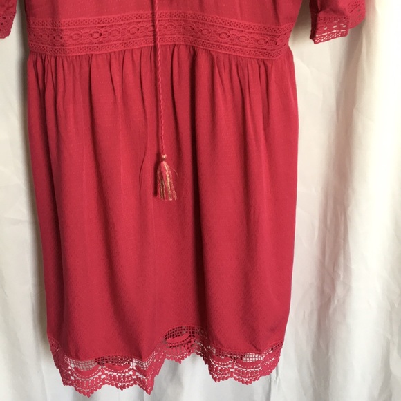 SALE Ella Moon Embroidered Pink Dress Size M - Picture 4 of 9
